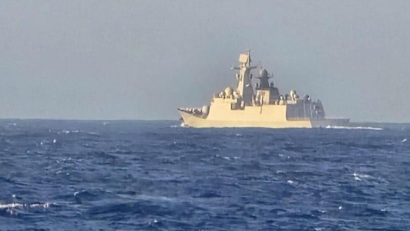 Chinese war ships spotted off WA's northern coastline on Thursday as they almost complete their circumnavigation of Australia.