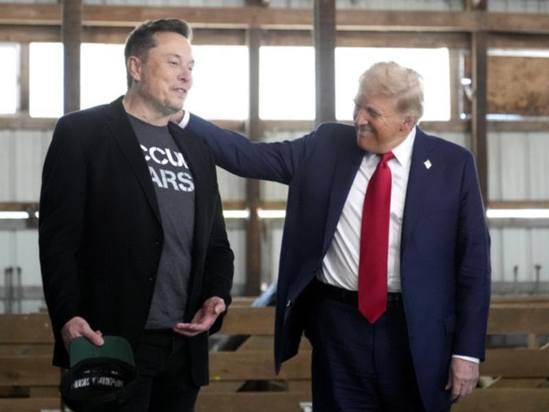 Donald Trump defended his ally Elon Musk, saying his cost-cutting czar was doing a "fantastic" job. 