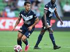 Melbourne Victory's Daniel Arzani has earned a surprise recall for upcoming Socceroos matches. (James Ross/AAP PHOTOS)