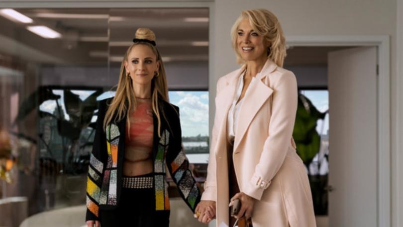 Juno Temple and Hannah Waddingham in Ted Lasso.