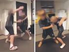 Videos have emerged of students boxing each other at Halls Head College.