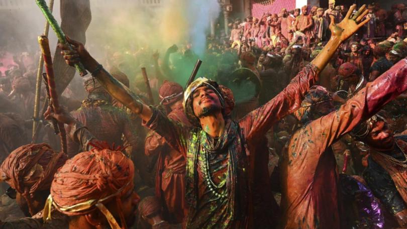 The Holi festival is a celebration of the end of winter and the triumph of good over evil. (AP PHOTO)