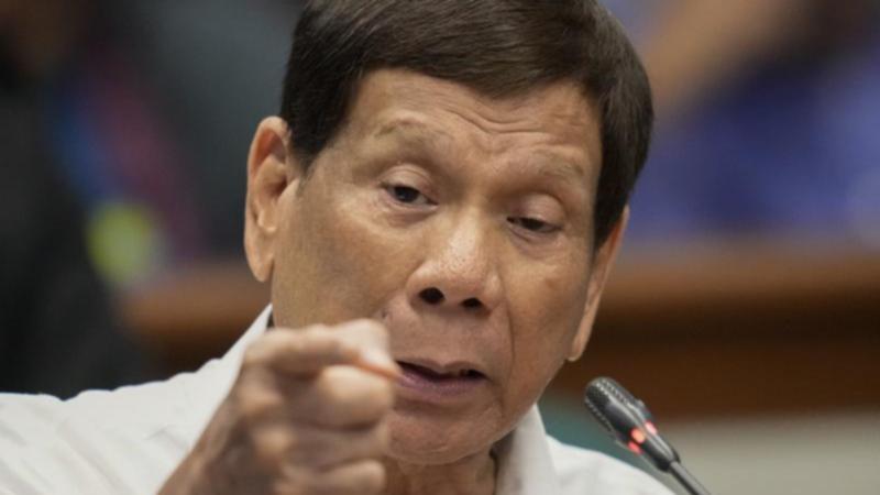 Rodrigo Duterte faces a maximum sentence of life imprisonment if convicted by the ICC. (AP PHOTO)