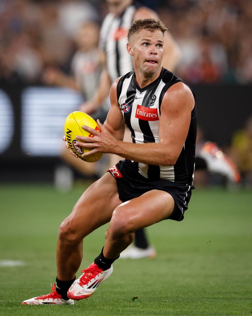 Dan Houston had a great debut for Collingwood against his former club tonight at the MCG.