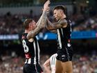 Tim Membrey (left) and Jamie Elliott a goal.