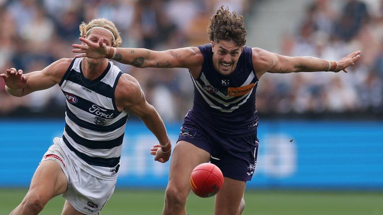 Fremantle ruckman Luke Jackson.