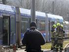 A woman was doused in liquid and set on fire on a tram in eastern Germany.