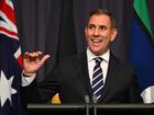 Australian Treasurer Jim Chalmers speaks to media during a press conference at Parliament House in Canberra, Tuesday, February 18, 2025. (AAP Image/Lukas Coch) NO ARCHIVING