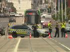 A woman is fighting for life after being hit by a car on a busy road in Thornbury, Melbourne.