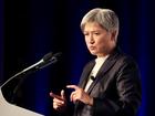 Australian Foreign Minister Penny Wong at a a business breakfast at Crown Perth.