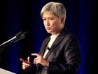 Australian Foreign Minister Penny Wong speaks at a the Business News breakfast at Crown.