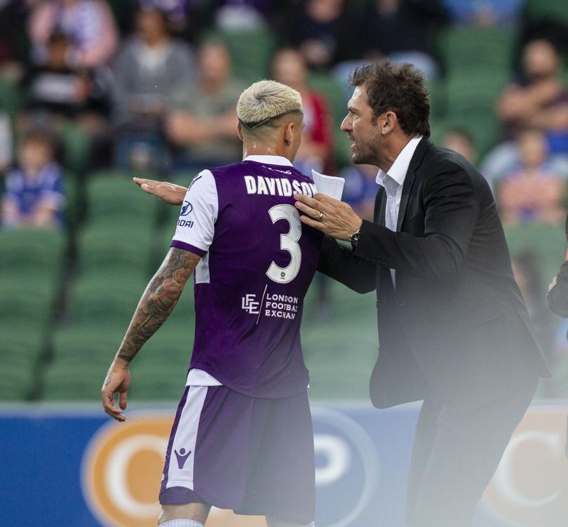 Jason Davidson and Tony Popovic during their PErth Glory days.