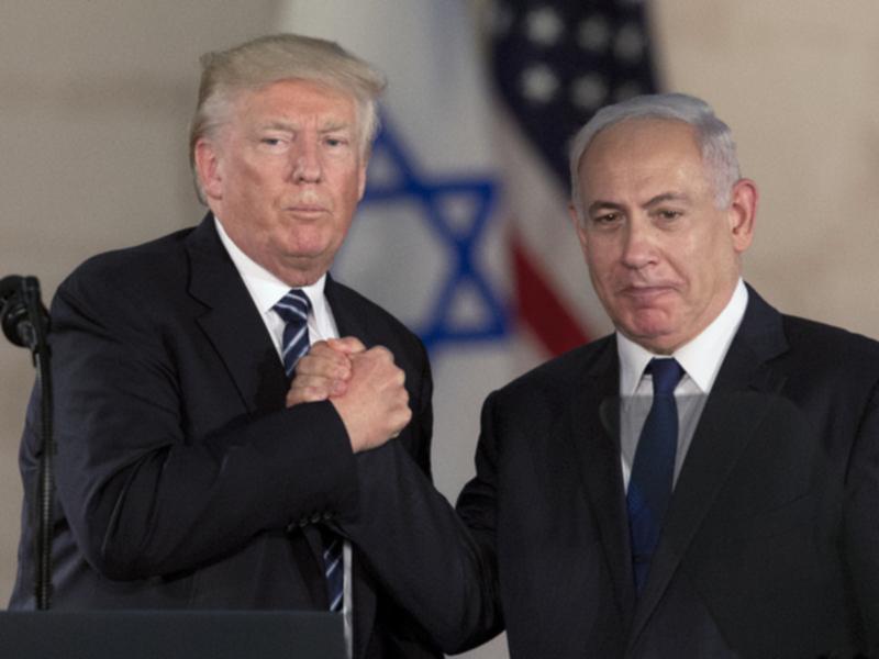 Benjamin Netanyahu (right) consulted Donald Trump before ordering military action in Gaza. 