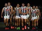 Reef McInnes has gone off injured for Collingwood.