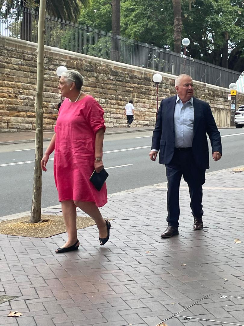 Harris Farm grocery chain founders David and Cathy Harris arrive at Sydney’s Aria restaurant on March 16 for dinner with Prime Minister Anthony Albanese after paying $10,000 each to the Labor Party. 