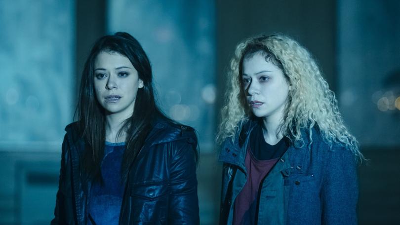 Tatiana Maslany as Sarah and Helena in Orphan Black.