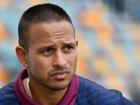 An unhappy Usman Khawaja has responded to comments from Queensland cricket boss Joe Dawes. (Darren England/AAP PHOTOS)