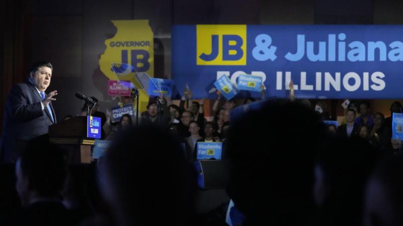 Governor JB Pritzker has drawn a parallel between Trump's rhetoric and the rise of Nazi Germany. (AP PHOTO)