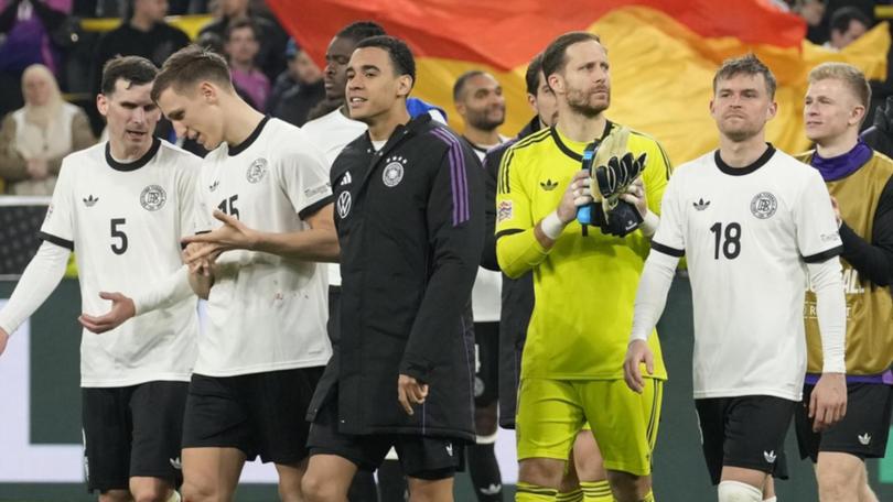 Germany have reached the UEFA Nations League final four, with some unexpected off-field help. (AP PHOTO)