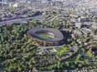 An impression of the new VIctoria Park Stadium.