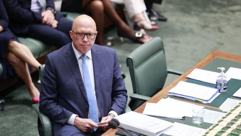 Opposition leader Peter Dutton may have been given a free kick on defence spending, writes Latika M Bourke.