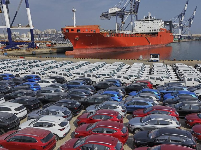 China matched President Donald Trump's big raise in tariffs, prompting more market turmoil. (AP PHOTO)