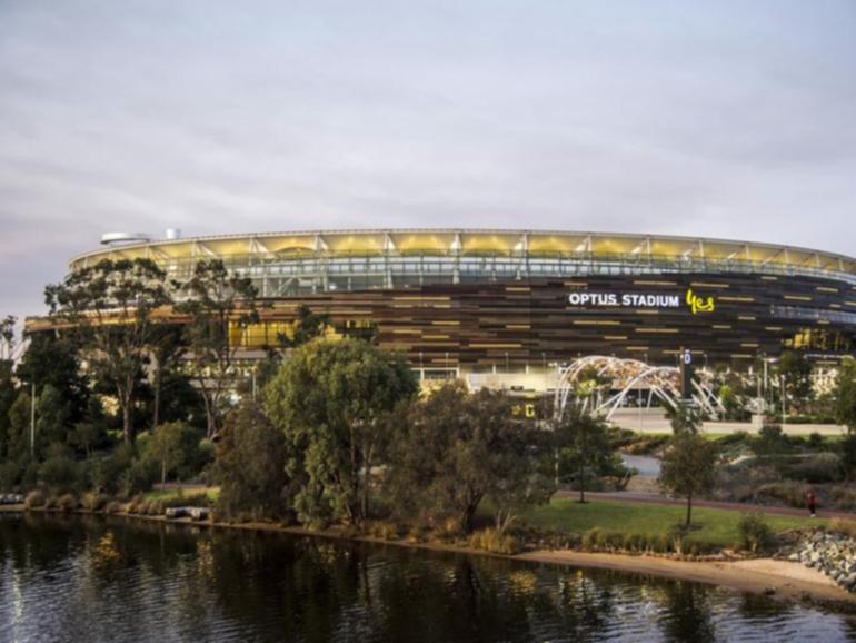 Perth's Optus Stadium will host an NRL double header on Saturday.