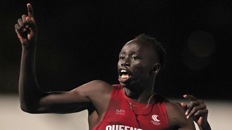 Gout Gout claimed gold in the U20s 100m.