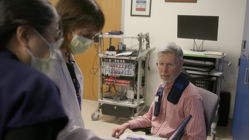 Keith Krehbiel volunteered for adaptive deep brain stimulation and has seen improvements in many of his Parkinson’s symptoms.