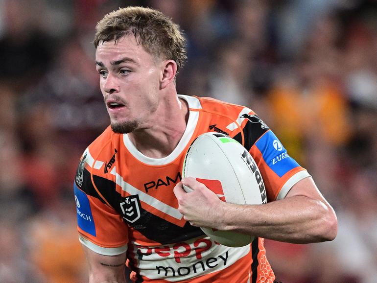 Wests Tigers five-eighth Lachlan Galvin is a highly-rated playmaker Parramatta want to sign.