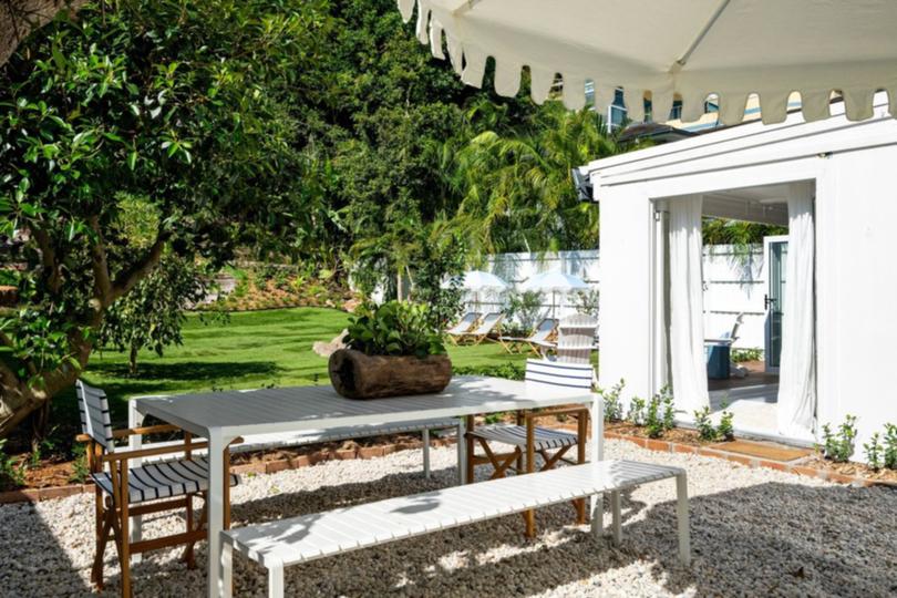 Located in Palm Beach, 'Snapperman' has a backyard oasis.