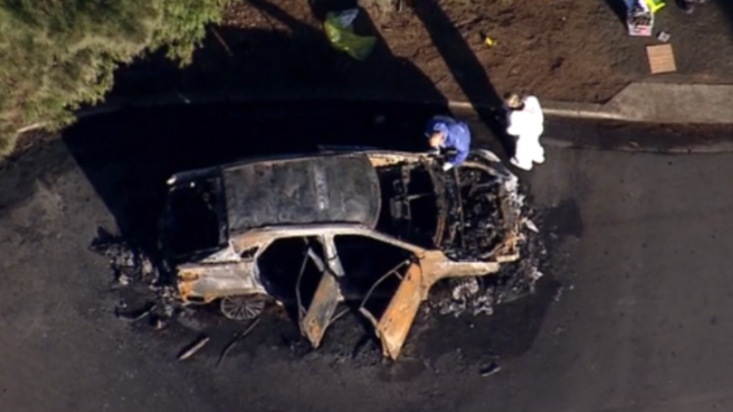 The car was discovered about 11.30pm in Beverly Hills.