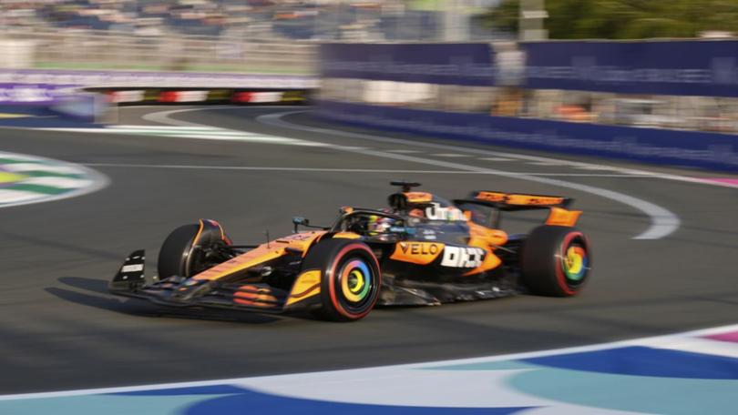 McLaren driver Oscar Piastri has finished second in practice ahead of the F1 Saudi Arabian GP.