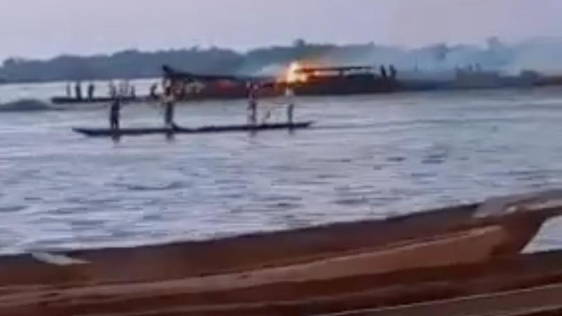 Almost 150 people are dead after a boat caught fire in Democratic Republic of Congo.