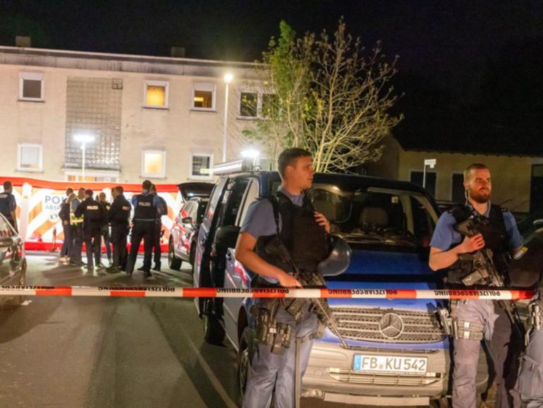 Two men have been fatally shot in front of an apartment block in Bad Nauheim. (AP PHOTO)