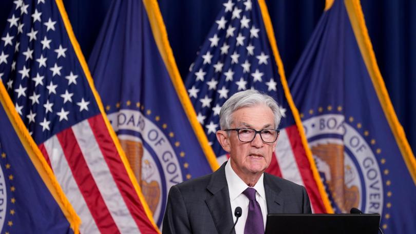 Jerome Powell after a Federal Open Market Committee meeting in Washington, DC on March 19.