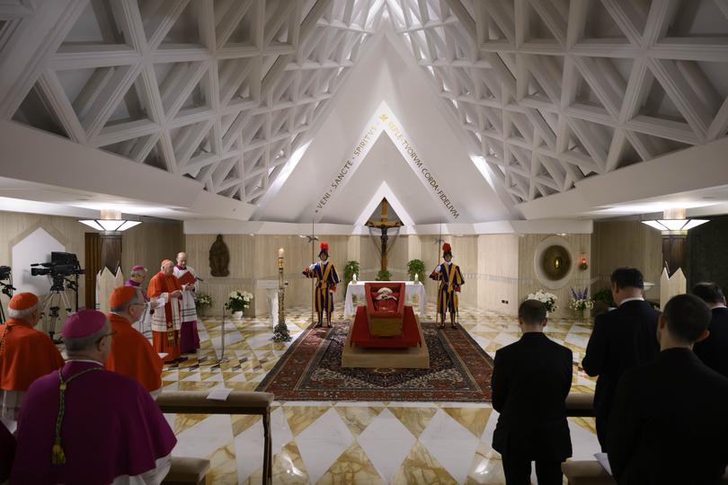 Pope Francis's body is laid out in state.