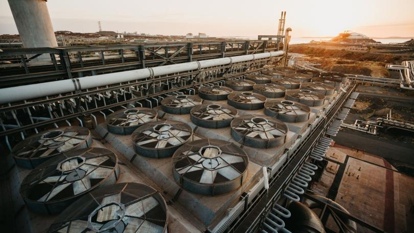 The Karratha gas plant, part of the North West Shelf project.