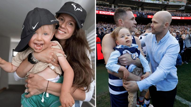 After years of guarded privacy, AFL legend Gary Ablett Jr and his wife Jordan have revealed the heartbreaking reality of parenting a child with a rare terminal illness, sharing ‘happy and sad tears’.