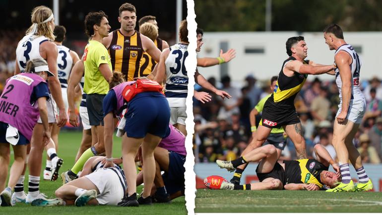 Hawthorn tried to argue Patrick Voss' hit on Nick Vlaustin was worse