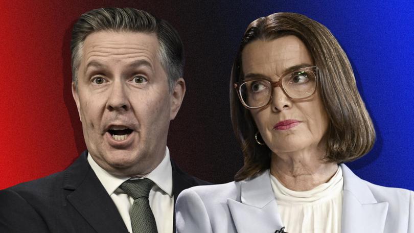 Health Minister Mark Butler and shadow health minister Anne Ruston.