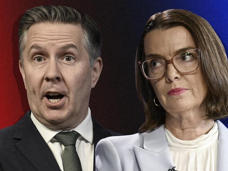 Health Minister Mark Butler and shadow health minister Anne Ruston. 