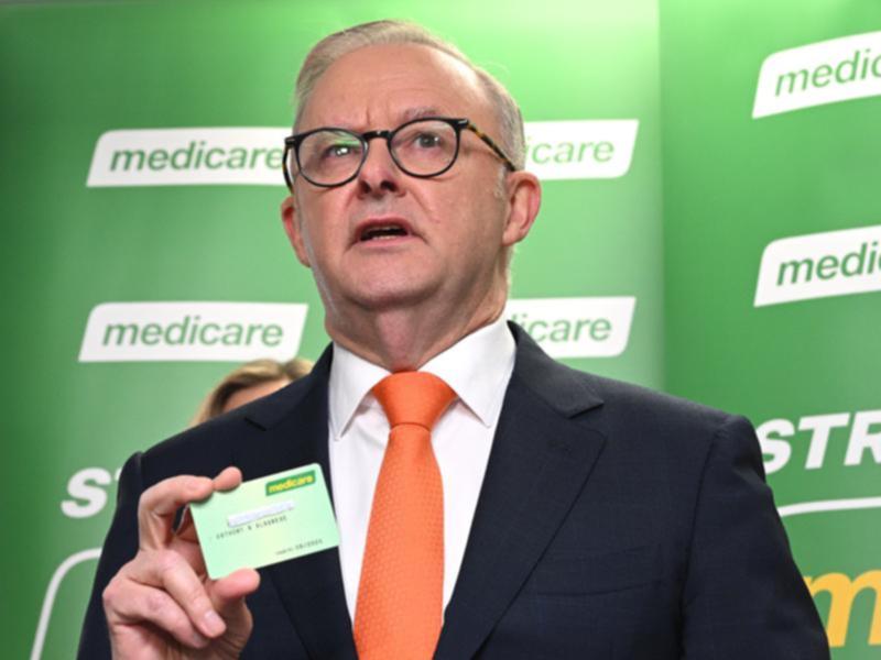 Prime Minister Anthony Albanese returned to the familiar theme of Medicare on the campaign trail.