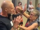 A white supremacist has crashed an event where Teal Monique Ryan was speaking, leading to a confrontation.
