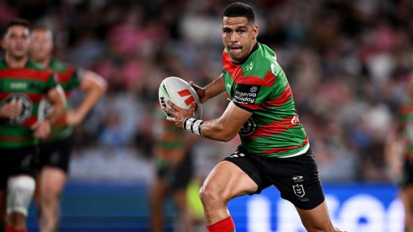 Veteran Souths playmaker Cody Walker (pic) has torn his calf, with Jye Gray named his replacement. (Dan Himbrechts/AAP PHOTOS)