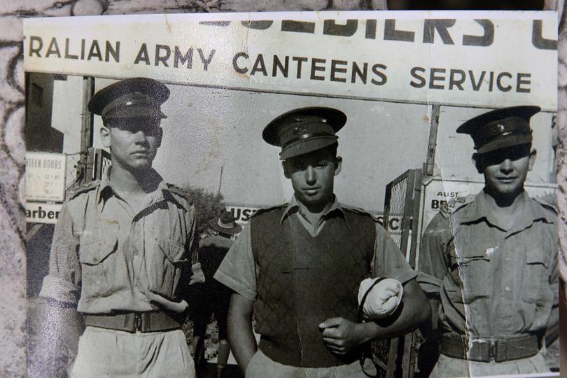 Bill Grayden (left) while serving in the Middle East in 1941