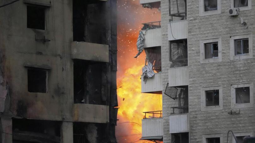 The Israeli army warned it was targeting Hezbollah in the Hadath area of Beirut before it struck.