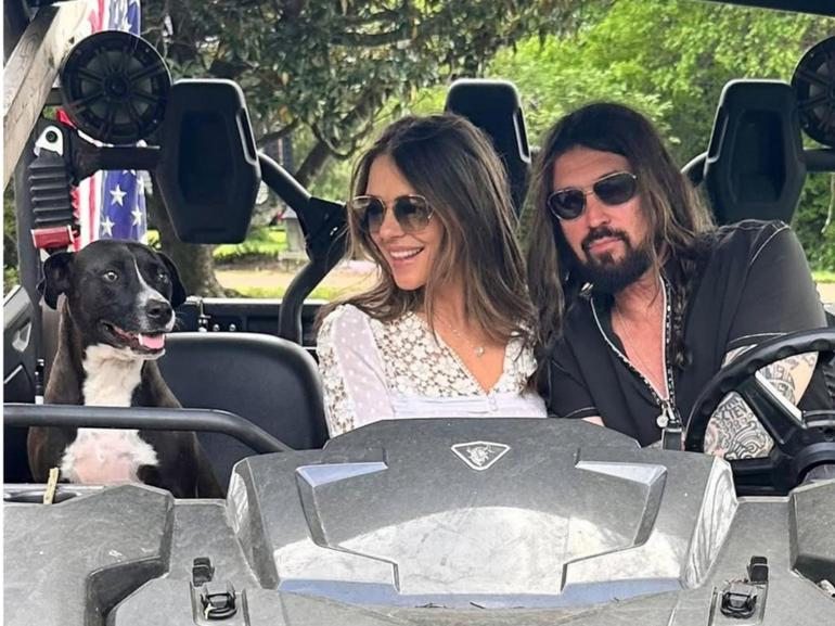 Wedding rumours are swirling as Liz Hurley and Billy Ray Cyrus share more photos of their new love.