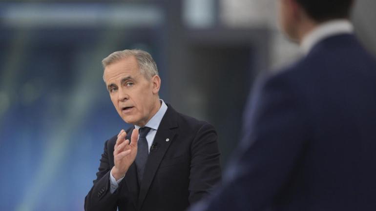 Mark Carney says he is best placed to steer Canada through a crisis triggered by Trump's tariffs. 