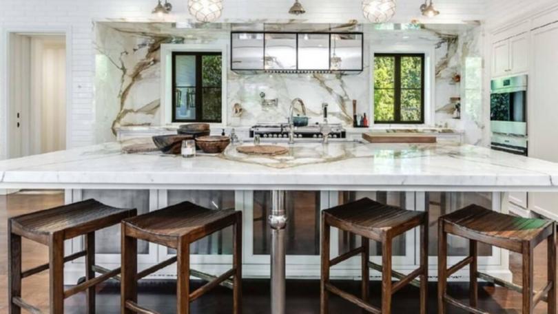 Still more marble in the kitchen.
